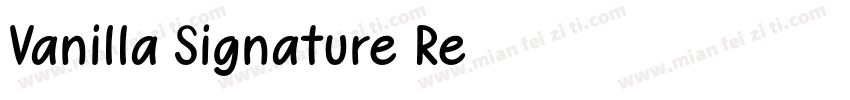 Vanilla Signature Re字体转换